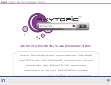 Tablet Screenshot of economie.skytopic.org